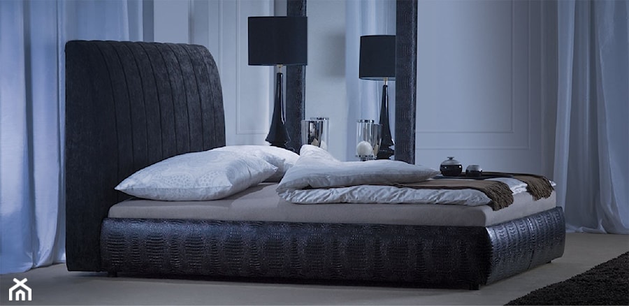Sypialnia z łóżkiem Helike firmy la Luna - zdjęcie od outletmeblowy.pl