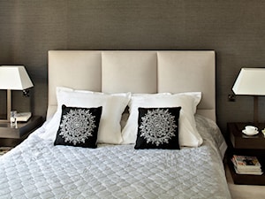 Apartament modernistyczny - Średnia brązowa sypialnia, styl nowoczesny - zdjęcie od CKTprojekt