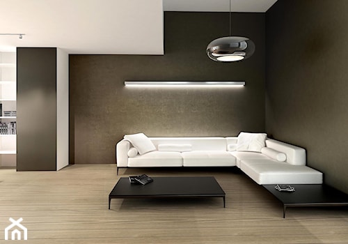 Rezydencja minimalistyczna - Duże w osobnym pomieszczeniu z sofą czarne biuro, styl minimalistyczny - zdjęcie od CKTprojekt