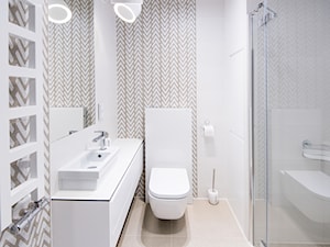 Wakacje w Mikołlowie - Średnia bez okna z lustrem łazienka, styl nowoczesny - zdjęcie od Concept JO ANA