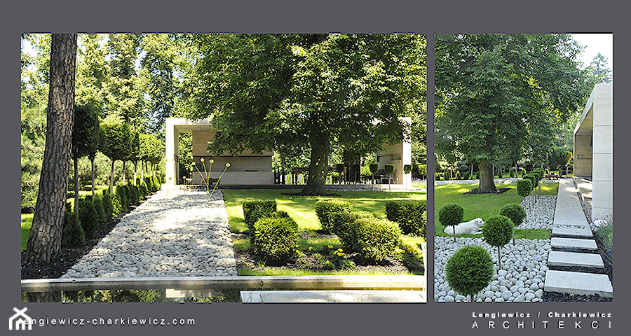 Projekt ogrodu dla znanej projektantki mody. - zdjęcie od Lengiewicz-Charkiewicz Architekci