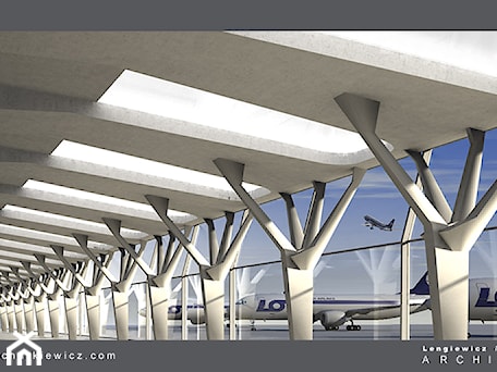 Aranżacje wnętrz - Wnętrza publiczne: lotnisko - wnętrze terminala - Lengiewicz-Charkiewicz Architekci. Przeglądaj, dodawaj i zapisuj najlepsze zdjęcia, pomysły i inspiracje designerskie. W bazie mamy już prawie milion fotografii!
