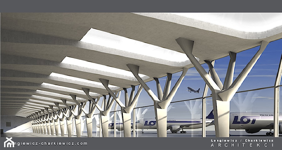 lotnisko - wnętrze terminala - zdjęcie od Lengiewicz-Charkiewicz Architekci