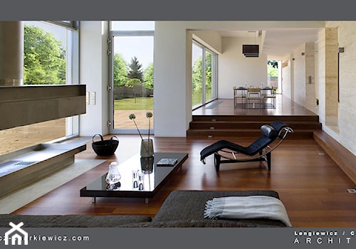 Modern House - Średni biały salon, styl nowoczesny - zdjęcie od Lengiewicz-Charkiewicz Architekci