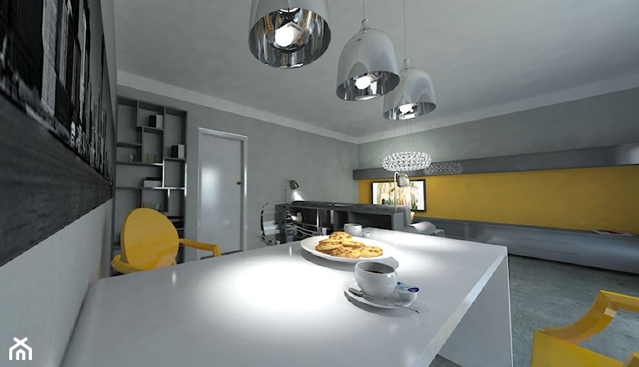 salon ➌ - Salon, styl nowoczesny - zdjęcie od bright light design ❘ architektura wnętrz