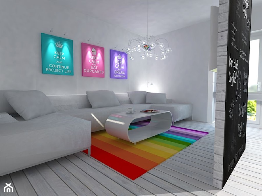 salon ➋ - Salon, styl nowoczesny - zdjęcie od bright light design ❘ architektura wnętrz