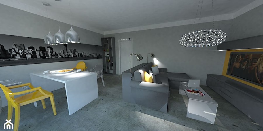 salon ➌ - Salon, styl nowoczesny - zdjęcie od bright light design ❘ architektura wnętrz