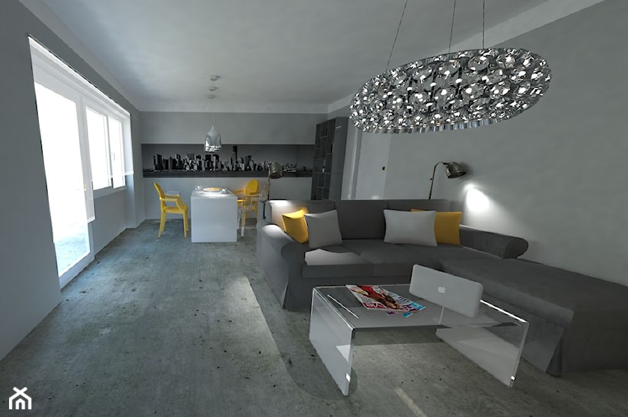 salon ➌ - Salon, styl nowoczesny - zdjęcie od bright light design ❘ architektura wnętrz