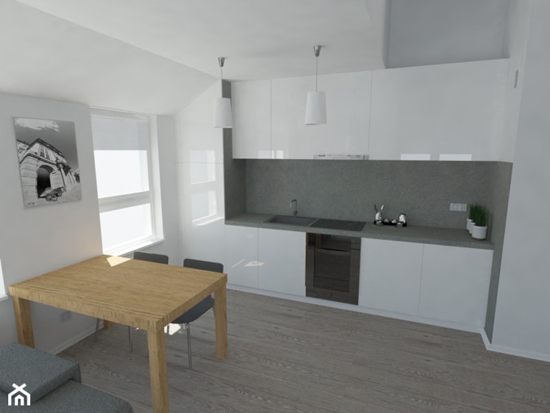 mieszkanie 40m2 - Kuchnia, styl minimalistyczny - zdjęcie od 2arch wytwórnia projektów