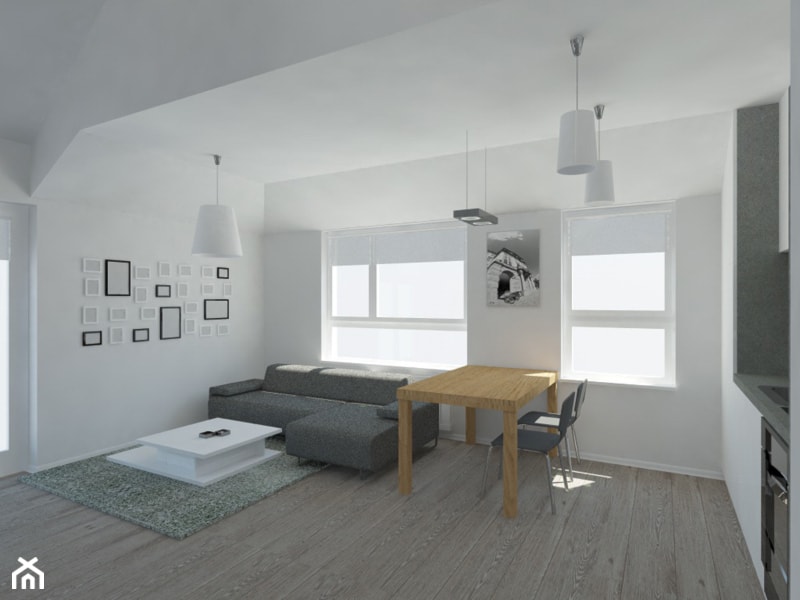 mieszkanie 40m2 - Salon, styl skandynawski - zdjęcie od 2arch wytwórnia projektów