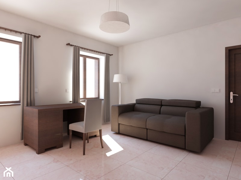 dom klasyczny - minimalny - Biuro, styl tradycyjny - zdjęcie od 2arch wytwórnia projektów