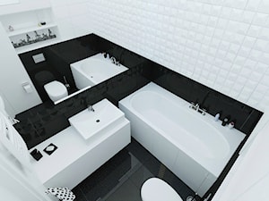 mieszkanie 40m2 - Łazienka, styl minimalistyczny - zdjęcie od 2arch wytwórnia projektów