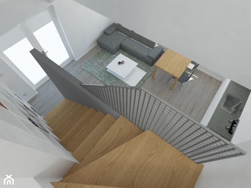mieszkanie 40m2 - Salon, styl skandynawski - zdjęcie od 2arch wytwórnia projektów