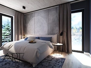 sypialnia z tapetą MOON - zdjęcie od ARTINSIDE