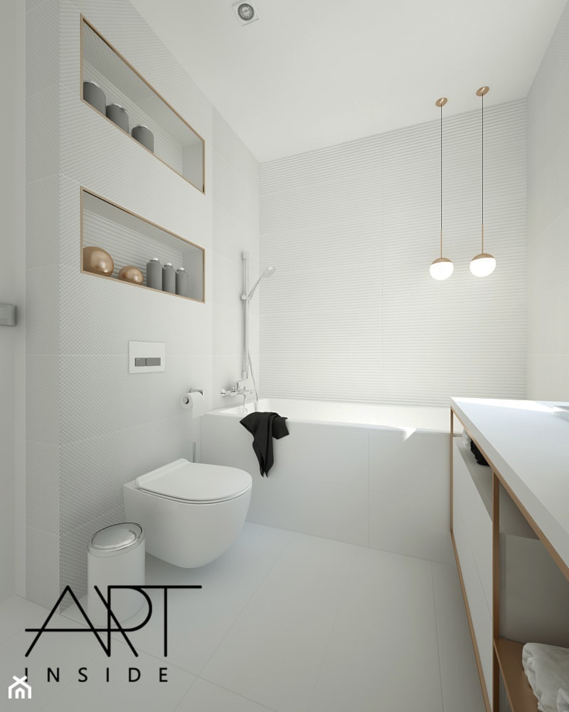 łazienka na biało - zdjęcie od ARTINSIDE - Homebook