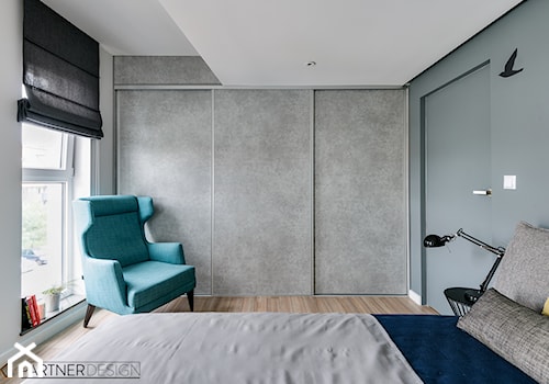 Średnia sypialnia, styl skandynawski - zdjęcie od Q2Design