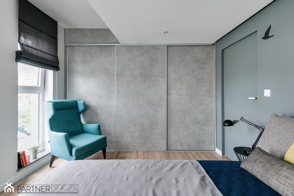 Średnia sypialnia, styl skandynawski - zdjęcie od Q2Design - Homebook