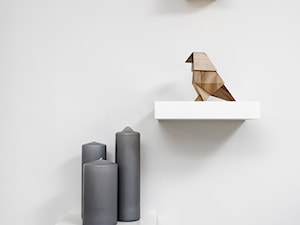 Mieszkanie pokazowe - Biały salon, styl skandynawski - zdjęcie od Q2Design
