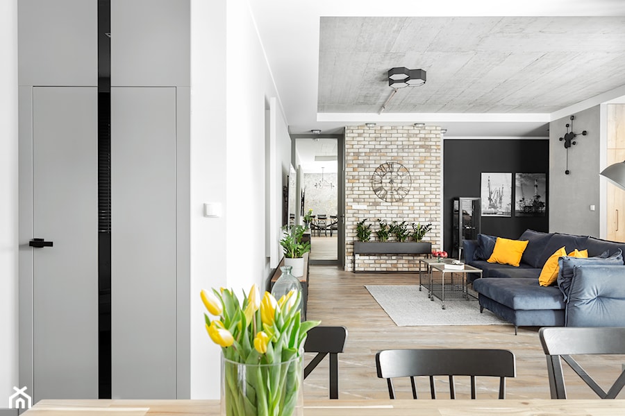 Apartament w stylu industrialnym - Jadalnia, styl industrialny - zdjęcie od Maciejewska Design