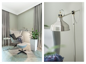 Dom jednorodzinny - Mały szary salon, styl nowoczesny - zdjęcie od Maciejewska Design