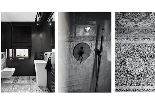 czarna łazienka detale - zdjęcie od Maciejewska Design