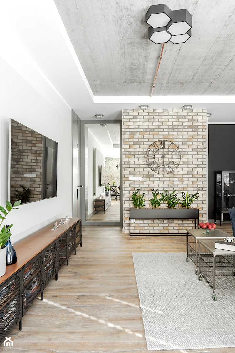 Apartament w stylu industrialnym - Salon, styl industrialny - zdjęcie od Maciejewska Design