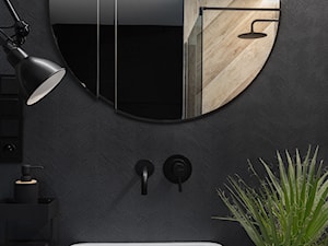Mieszkanie10 - Bez okna z lustrem łazienka - zdjęcie od Maciejewska Design