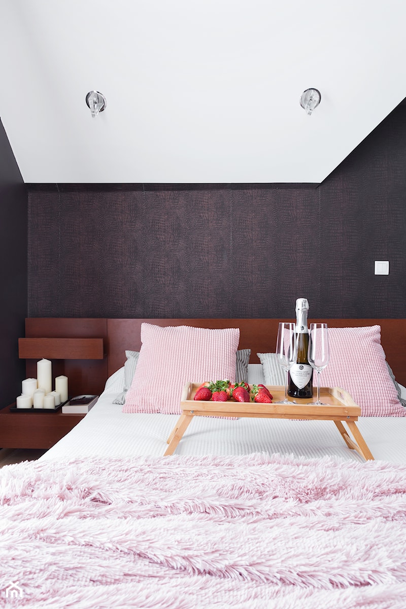 Mieszkanie10 - Mała sypialnia na poddaszu - zdjęcie od Maciejewska Design