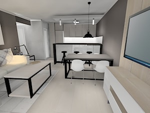Mieszkanie Katowice - Salon, styl nowoczesny - zdjęcie od Maciejewska Design
