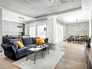 Apartament w stylu industrialnym - Salon, styl industrialny - zdjęcie od Maciejewska Design