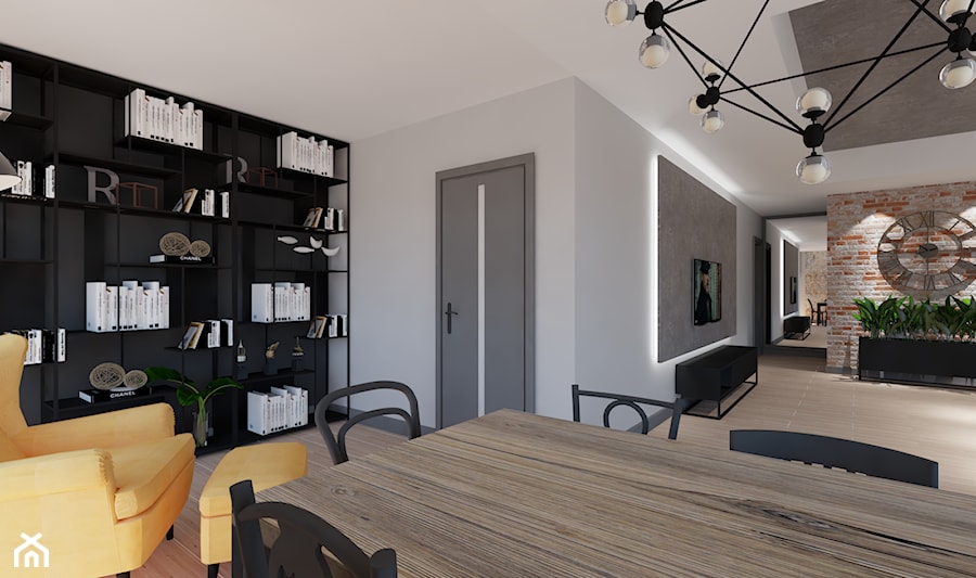 Apartament w Katowicach w loftowym stylu - Jadalnia - zdjęcie od Maciejewska Design