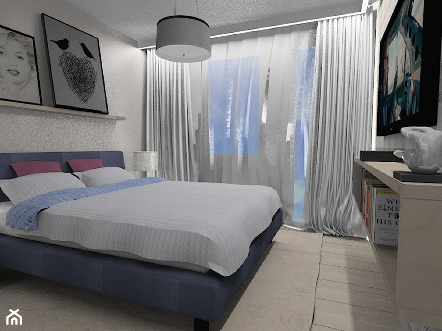Mieszkanie - Mała sypialnia, styl nowoczesny - zdjęcie od Maciejewska Design