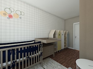 pokój córki - Średni szary pokój dziecka dla niemowlaka dla chłopca dla dziewczynki, styl nowoczesny - zdjęcie od Maciejewska Design