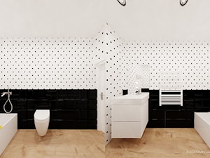 Projekt łazienki w kropki - zdjęcie od Ale design Grzegorz Grzywacz