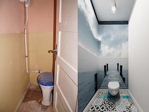 Toaleta - Mała bez okna łazienka, styl nowoczesny - zdjęcie od Ale design Grzegorz Grzywacz