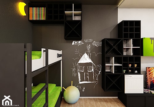 Pokój dzieci w wieku 8 i 5 lat - zdjęcie od Ale design Grzegorz Grzywacz