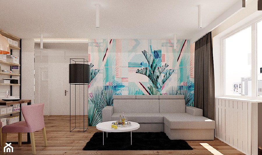 Mieszkanie 65m2 - Salon, styl nowoczesny - zdjęcie od Ale design Grzegorz Grzywacz