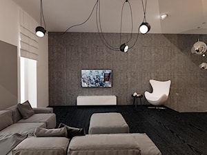 Drugi salon na piętrze dwupoziomowego mieszkania 120m2 w Dąbrowie Górniczej - zdjęcie od Ale design Grzegorz Grzywacz