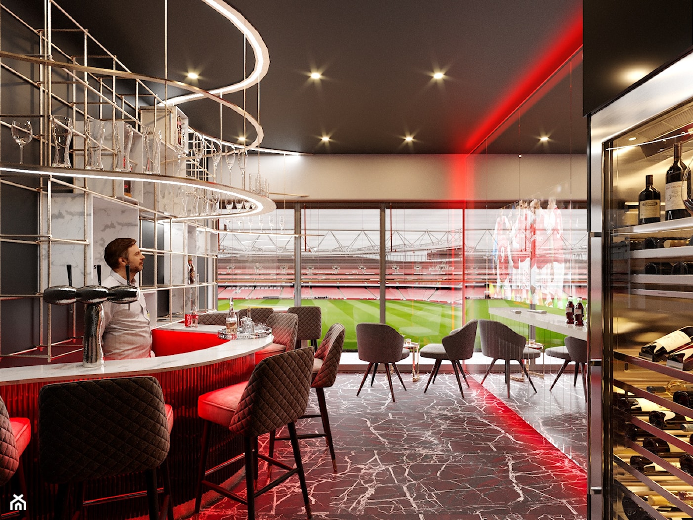 FC Arsenal London - Vip room Project - zdjęcie od Ale design Grzegorz Grzywacz - Homebook