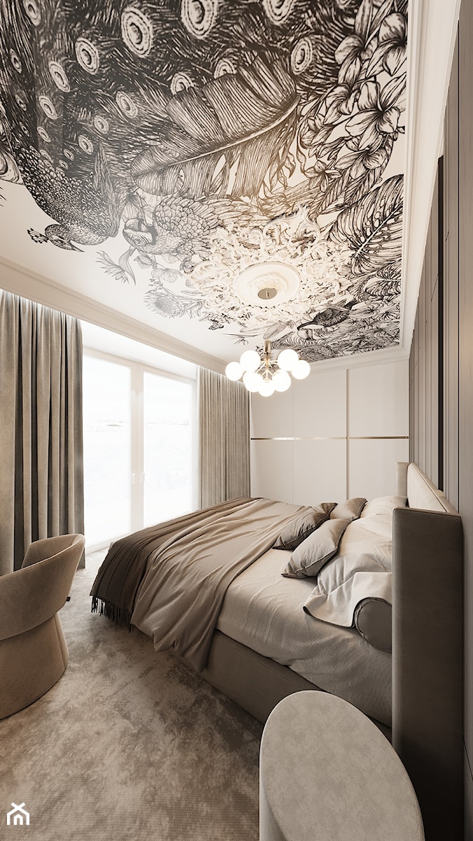 Projekt sypialni - Sypialnia, styl nowoczesny - zdjęcie od Ale design Grzegorz Grzywacz