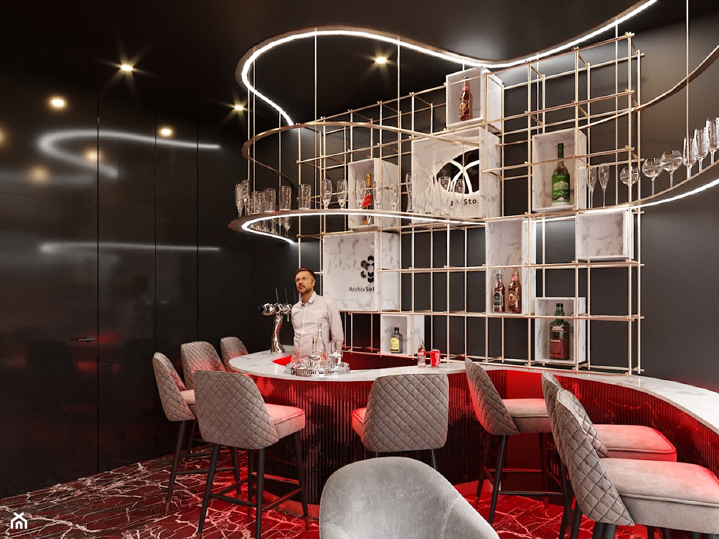 FC Arsenal London - Vip room Project - zdjęcie od Ale design Grzegorz Grzywacz - Homebook