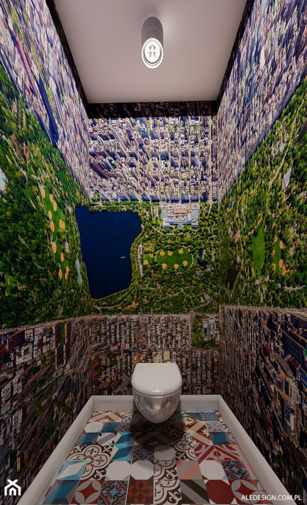 Toaleta - Łazienka, styl nowoczesny - zdjęcie od Ale design Grzegorz Grzywacz