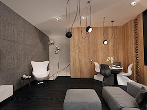 Drugi salon na piętrze dwupoziomowego mieszkania 120m2 w Dąbrowie Górniczej - zdjęcie od Ale design Grzegorz Grzywacz