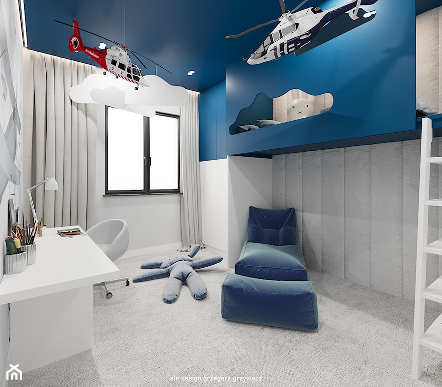 Pokój małego Pilota - zdjęcie od Ale design Grzegorz Grzywacz