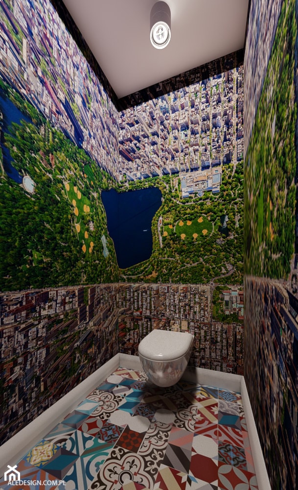 Toaleta - Łazienka, styl nowoczesny - zdjęcie od Ale design Grzegorz Grzywacz
