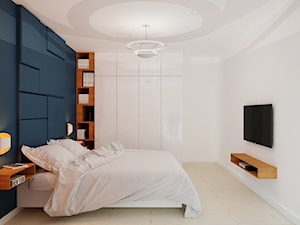 Namiarkowa 75m2 - Średnia biała sypialnia, styl nowoczesny - zdjęcie od Ale design Grzegorz Grzywacz