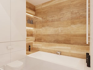 Namiarkowa 75m2 - Mała bez okna łazienka, styl minimalistyczny - zdjęcie od Ale design Grzegorz Grzywacz