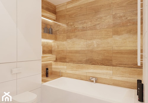 Namiarkowa 75m2 - Mała bez okna łazienka, styl minimalistyczny - zdjęcie od Ale design Grzegorz Grzywacz