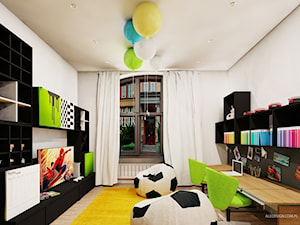 Pokój dzieci w wieku 8 i 5 lat - zdjęcie od Ale design Grzegorz Grzywacz