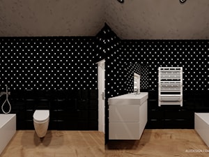 Projekt łazienki w kropki - zdjęcie od Ale design Grzegorz Grzywacz